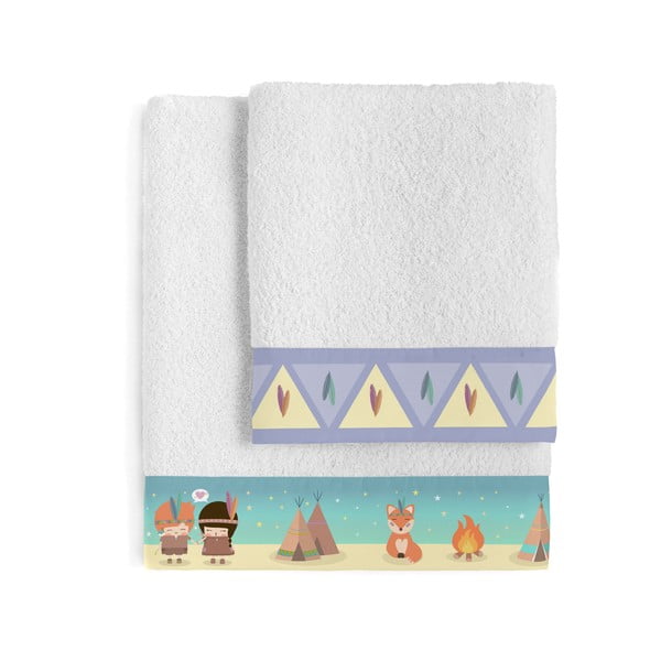 Set di asciugamani e teli da bagno Indian Night - Happynois