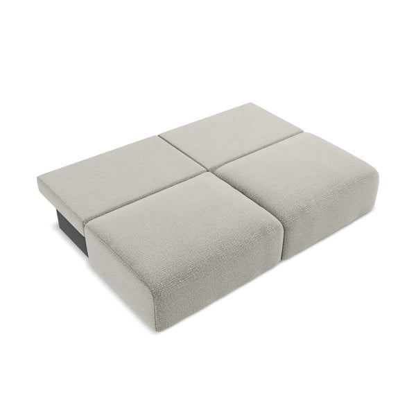 Divano grigio chiaro allungabile/con contenitore 216 cm Kalena – Makamii-image-4