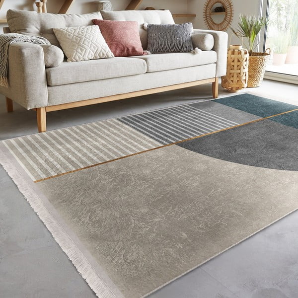 Tappeto blu-grigio 160x230 cm - Mila Home-image-1