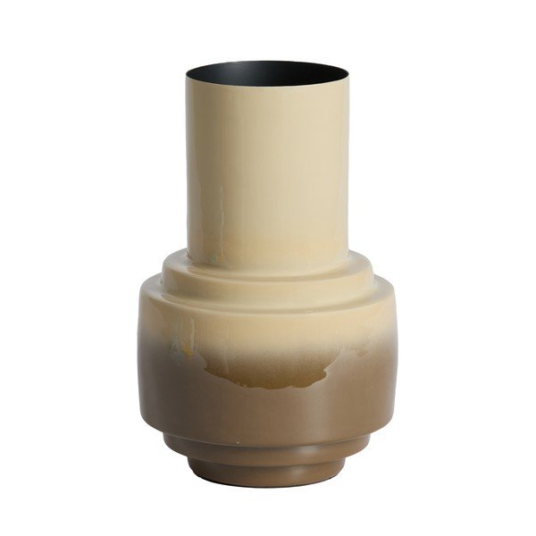 Vaso marrone/beige in vetro (altezza totale 33,5 cm) Carima – Light & Living
