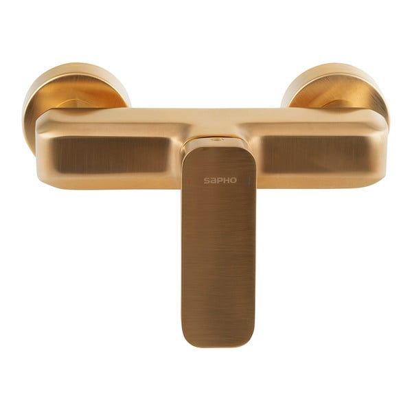 Rubinetto per doccia dorato da parete (con una uscita) Spy – Sapho-image-2