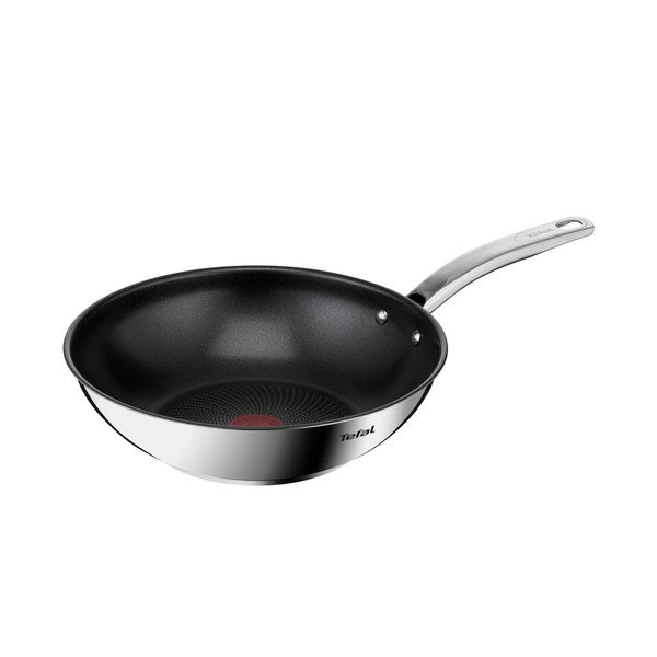 Padella wok in acciaio inox con superficie antiaderente ø 28 cm Intuition B8171944 – Tefal