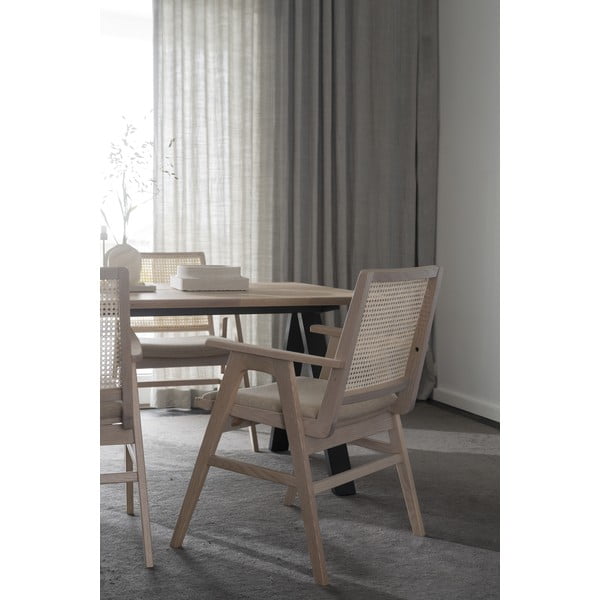 Tavolo da pranzo pieghevole con piano in rovere 170x100 cm Carradale - Rowico-image-1