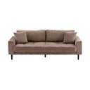 Divano marrone con rivestimento in velluto a coste 210 cm Lido – House Nordic