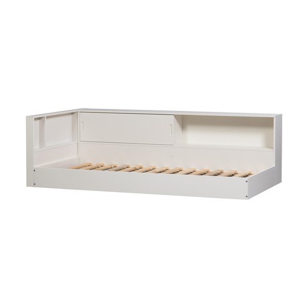 Letto singolo bianco in pino massiccio rete non inclusa 90x200 cm Carter – WOOOD-image-2