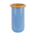 Vaso blu in vetro (altezza totale 25 cm) Plegado  – PT LIVING