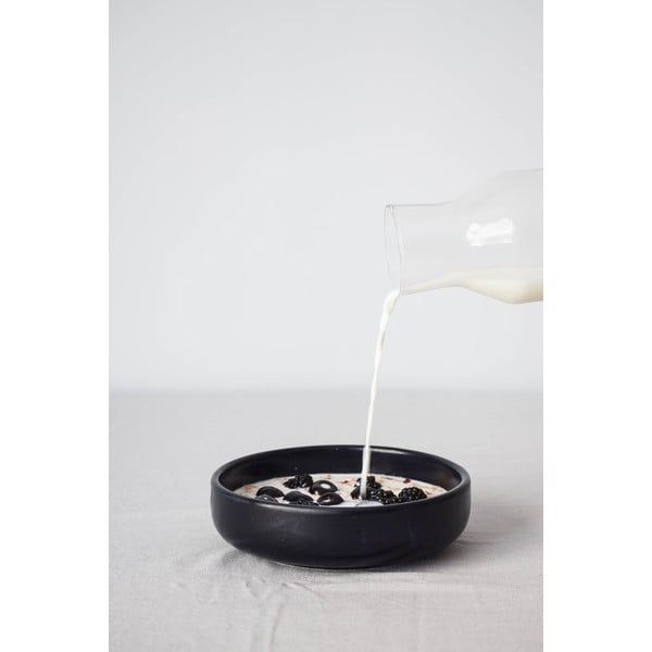 Ciotola da colazione in gres nero, ø 16 cm Luna - ÅOOMI-image-3