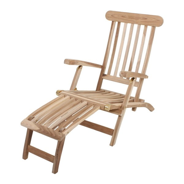 Chaise longue da giardino in legno marrone Java - Garden Pleasure