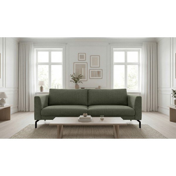 Divano verde scuro 216 cm Gomero - Scandic-image-1