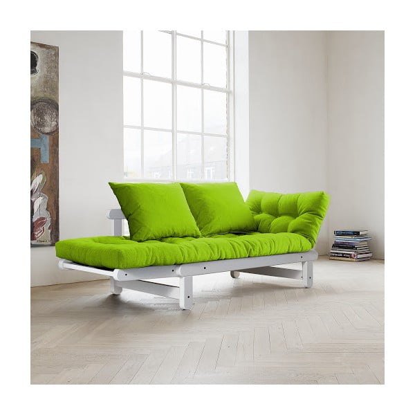 Divano letto Karup Beat Bianco/Lime - Karup Design