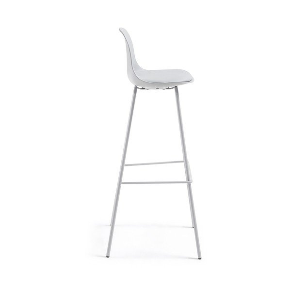 Sedia da bar grigia Lysna - La Forma-image-2