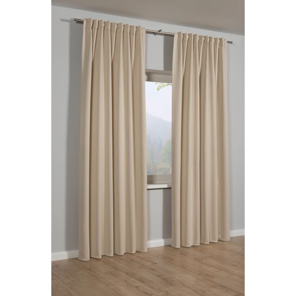Tenda oscurante/termoisolante beige 140x245 cm – Sehlbach-image-1