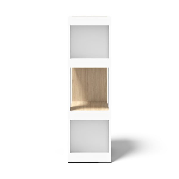 Libreria bianca in rovere 40x114 cm Ella - TemaHome-image-2