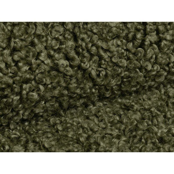 Poggiapiedi verde con rivestimento in bouclé Dia – Micadoni -image-2