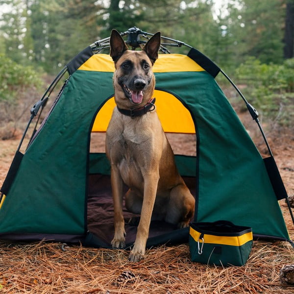 Ciotola da viaggio pieghevole in tessuto ø 18 cm Moss - P.L.A.Y.-image-3