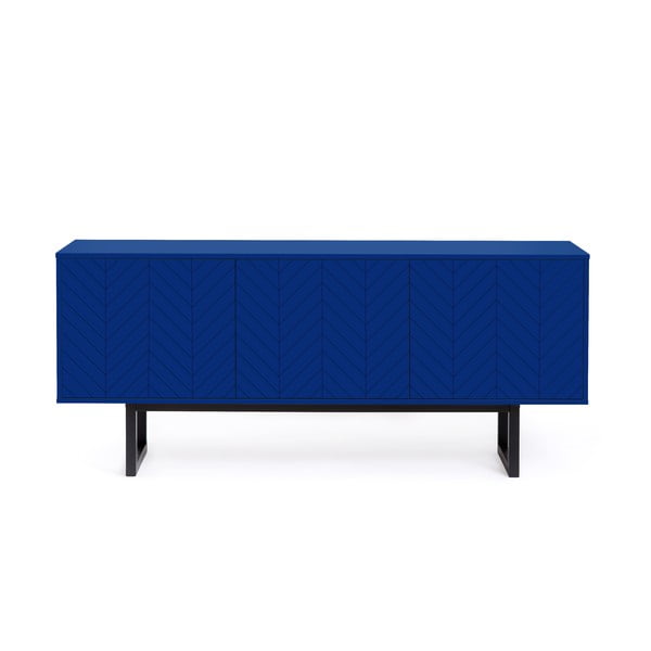 Cassettiera blu , 175 x 75 cm Camden Herringbone - Woodman