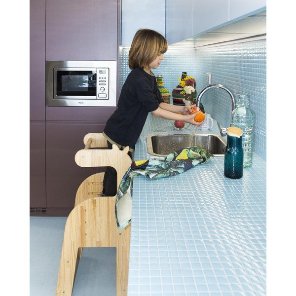 Sedia per bambini in pino massiccio Giraffe - Little Nice Things-image-4