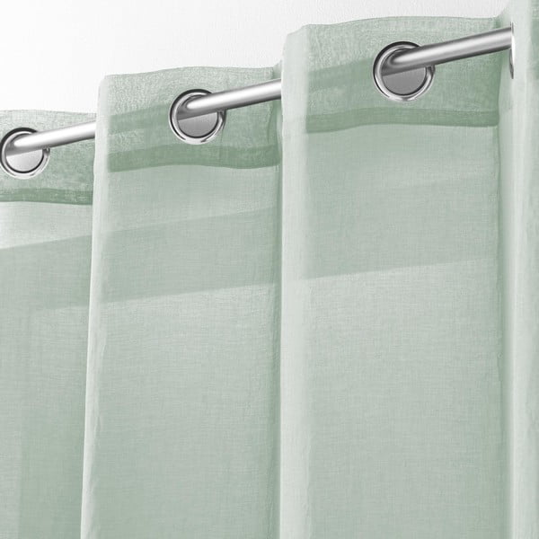 Tenda sottile verde chiaro 140x280 cm Telma – douceur d'intérieur-image-1
