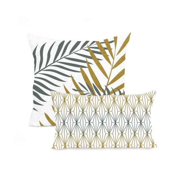 Set di 2 federe in cotone Foliage - Blanc