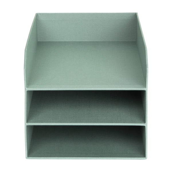 Organizer verde in cartone per documenti Trey Canvas Paper Laminate – Bigso-image-3