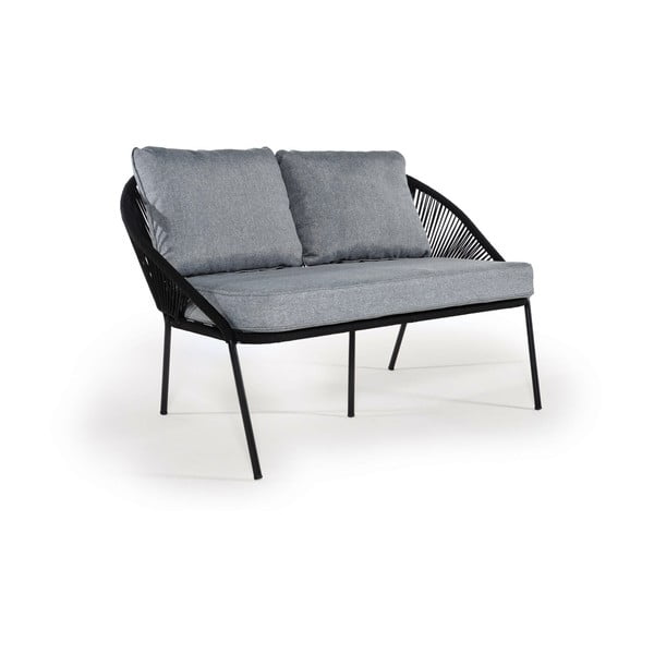 Divano da giardino nero a due posti North - Bonami Selection-image-3