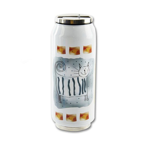 Nerezová termoska Dakls Kočka, objem 400 ml 