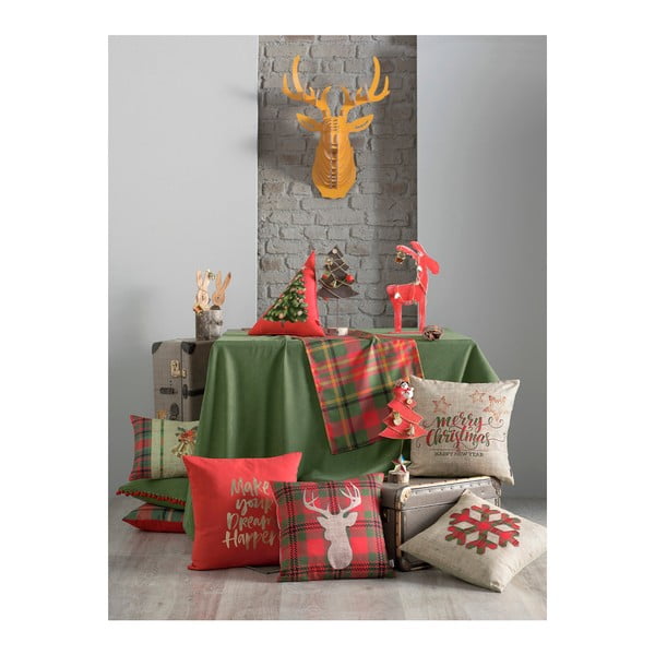 Runner da tavola verde e rosso Mike & Co. NEW YORK Celebrazione, 40 x 140 cm Honey - Mike & Co. NEW YORK-image-1