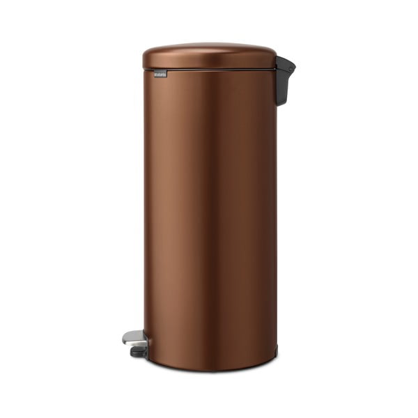 Cestino per la spazzatura color bronzo in acciaio con pedale 30 l NewIcon – Brabantia