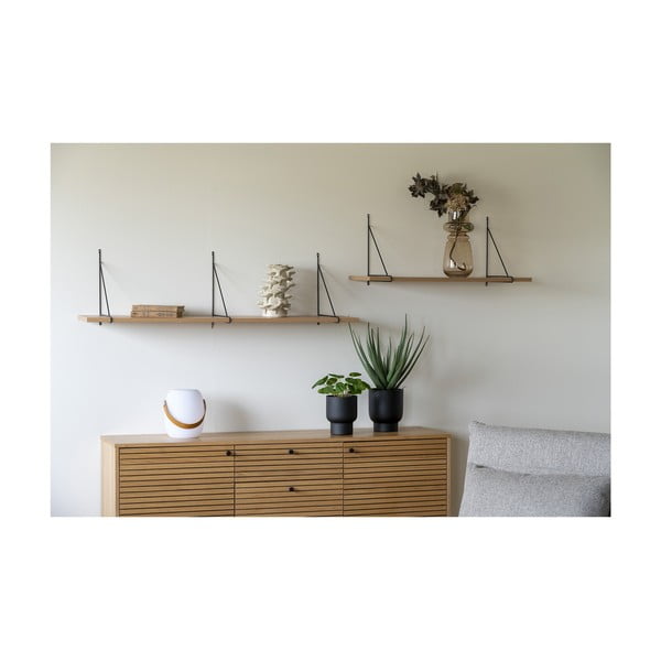 Mensola effetto frassino in colore naturale 80 cm Chiba - House Nordic-image-2