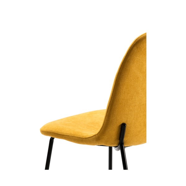 Set di sedie da pranzo gialle 4 pz Renne - Marckeric-image-3