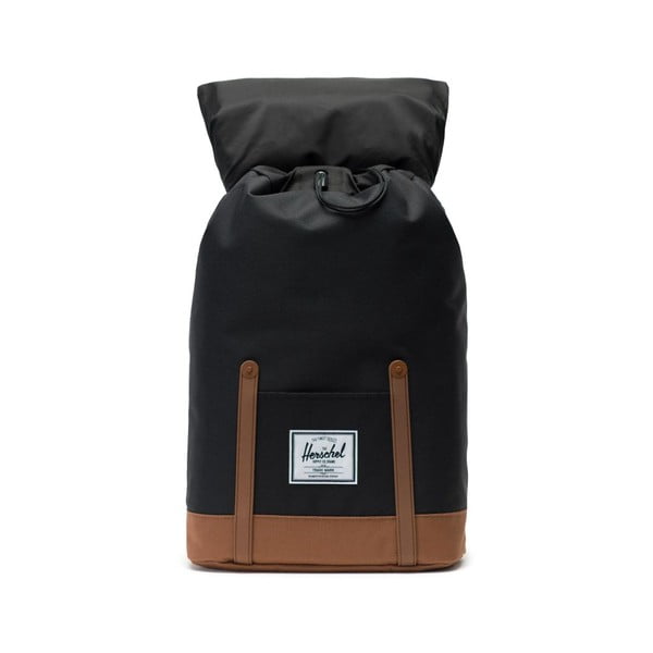 Zaino nero con dettagli marroni , 19,5 l Retreat - Herschel-image-2