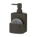 Dispenser per sapone grigio scuro in poliresina 250 ml Essentials – Ladelle