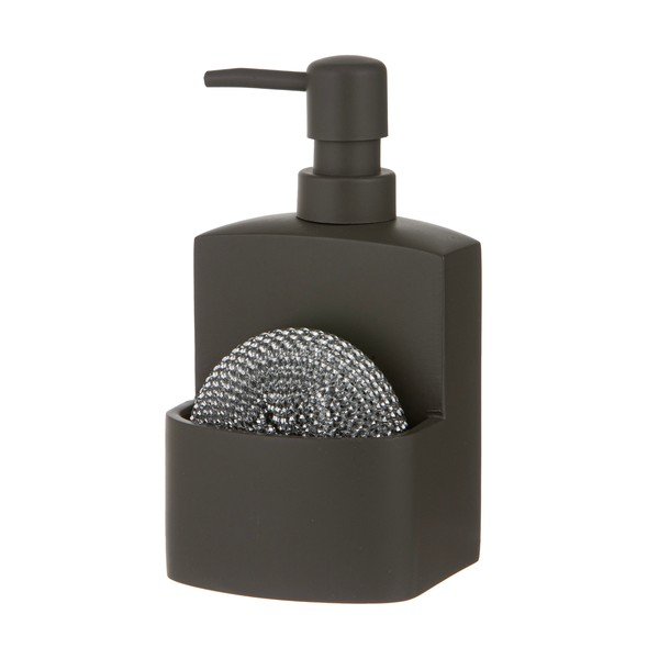 Dispenser per sapone grigio scuro in poliresina 250 ml Essentials – Ladelle