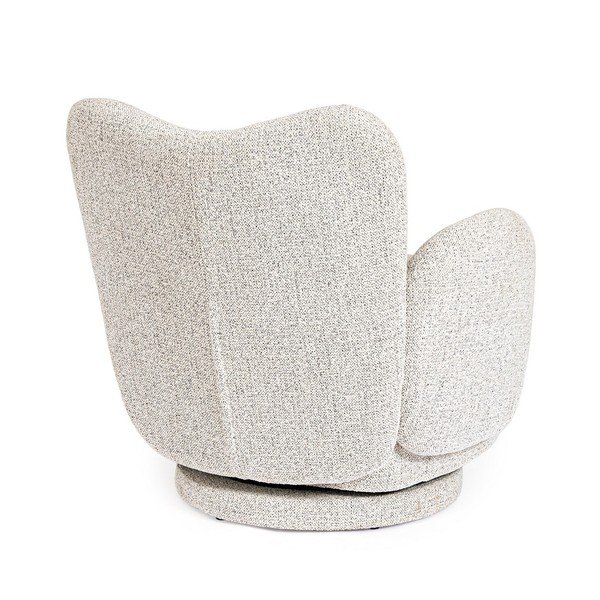 Poltrona grigio chiaro girevole Harper – Bizzotto-image-4