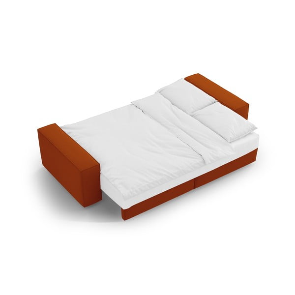 Divano letto color mattone 247 cm Jodie - Micadoni Home-image-4