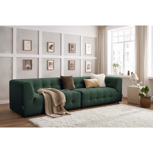Divano verde scuro 324 cm Kleber - Bobochic Paris-image-1