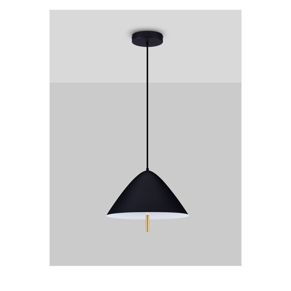 Lampadario LED nero opaco in metallo con paralume in metallo ø 40 cm Oros – Nova Luce-image-4