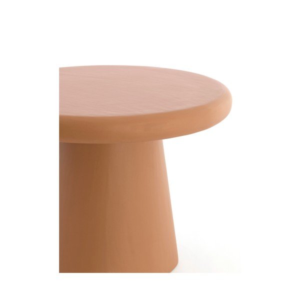 Tavolino da salotto rotondo color terracotta ø 60 cm Kulona – Light & Living-image-4