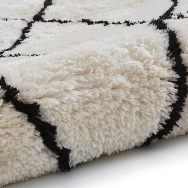 Tappeto bianco e crema con dettagli neri , 120 x 170 cm Morocco - Think Rugs-image-4