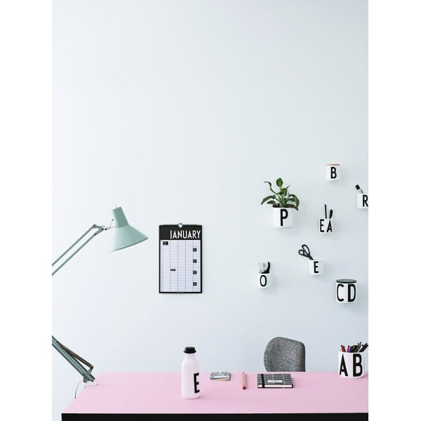 Mese Nero Mese Planner da parete - Design Letters-image-1