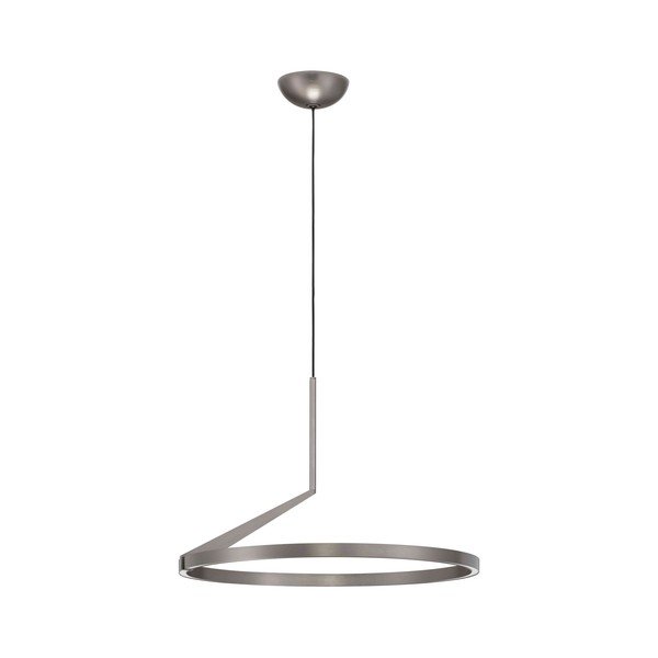 Lampadario LED argentato in alluminio con intensità regolabile ø 60 cm Tilia – Nova Luce