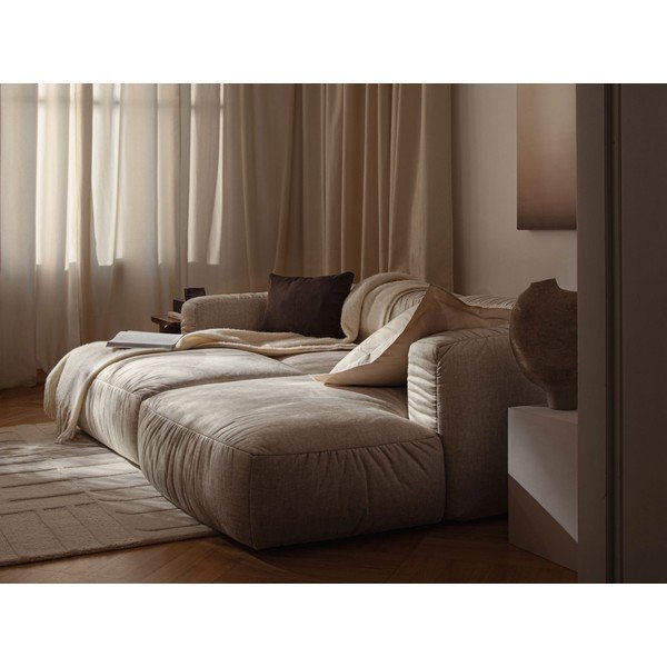Divano componibile beige allungabile 264 cm – Micadoni -image-2