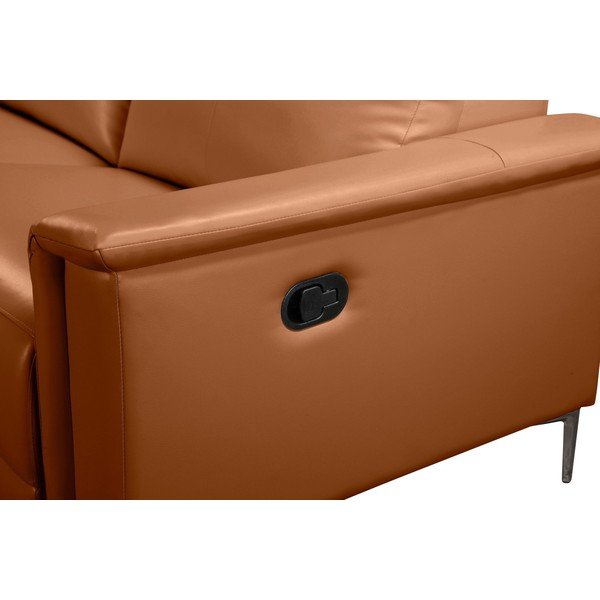 Divano angolare marrone in similpelle (angolo sinistro) Lund - Støraa-image-4