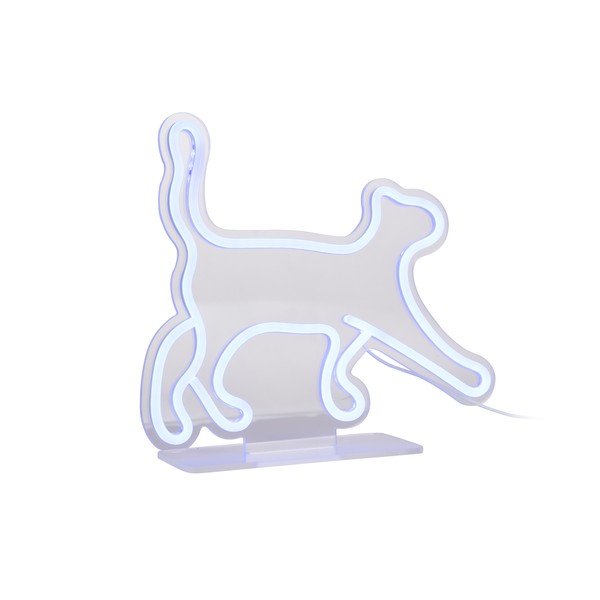 Decorazione luminosa al neon LED blu 5 W Walking Cat – Leitmotiv