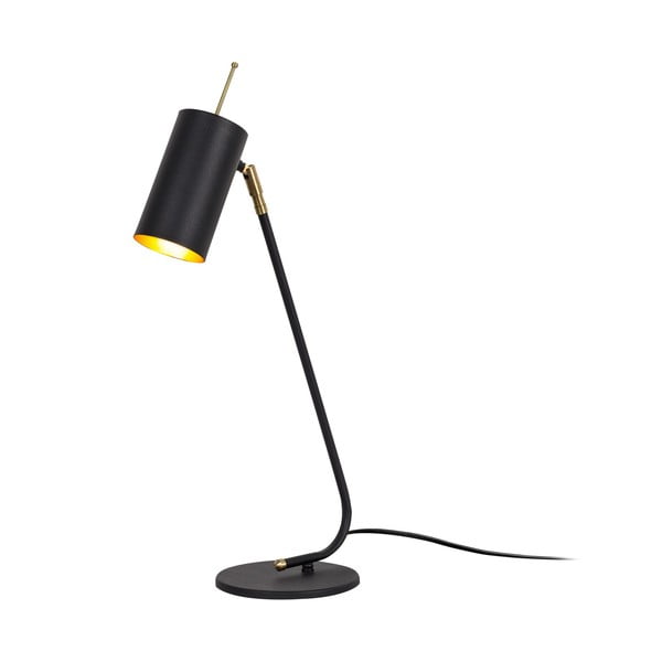 Lampada da tavolo in nero e oro con paralume in metallo (altezza 55 cm) Sivani - Opviq lights