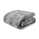 Copriletto trapuntato in velluto grigio per letto matrimoniale 220x220 cm Crushed - Catherine Lansfield