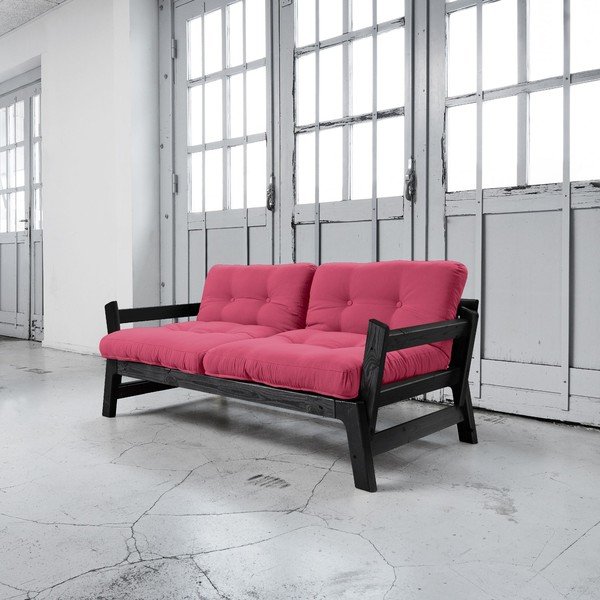 Rozkládací pohovka Karup Step Black/Magenta