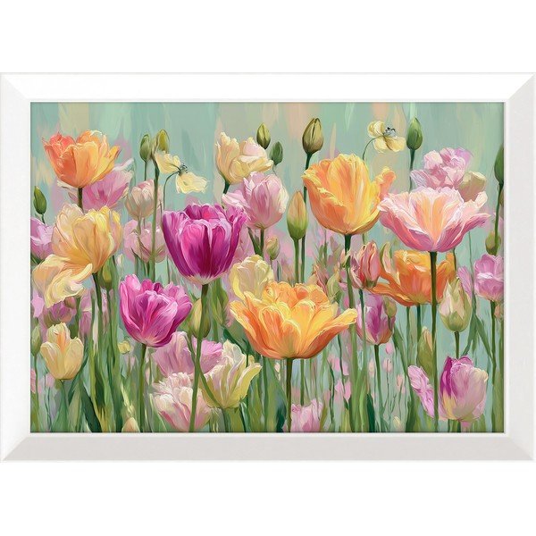 Dipinto stampato con cornice inclusa 75x56 cm Spring Tulip – Styler