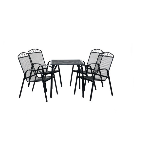 Tavolo da pranzo da giardino in metallo 70x70 cm ZWMT – Rojaplast-image-3