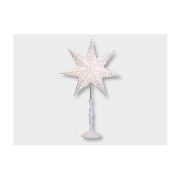 Bílá svítící hvězda se stojanem Best Season Romantic Star, 55 cm